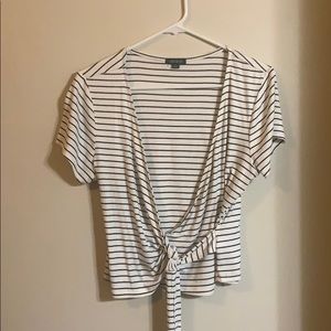 Stripe wrap top